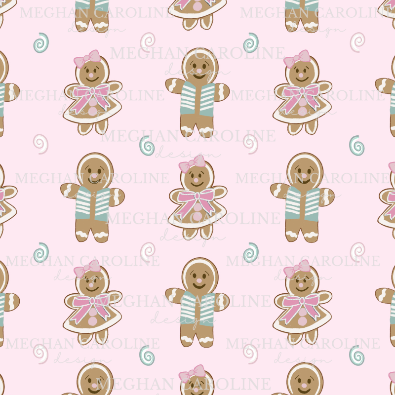 Gingerbread Cookies - Pink