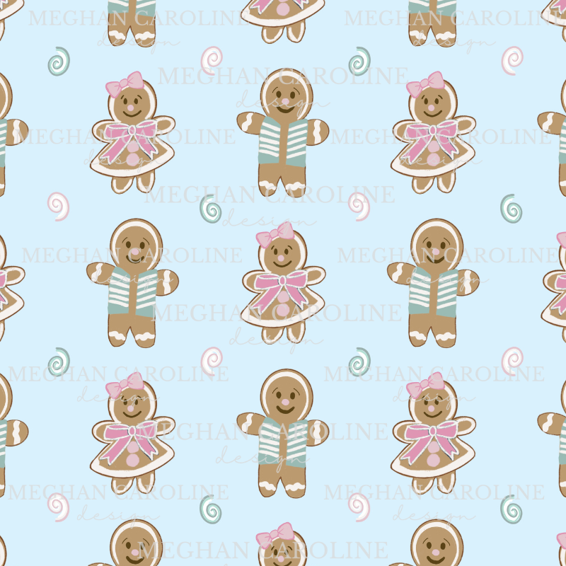 Gingerbread Cookies - Blue