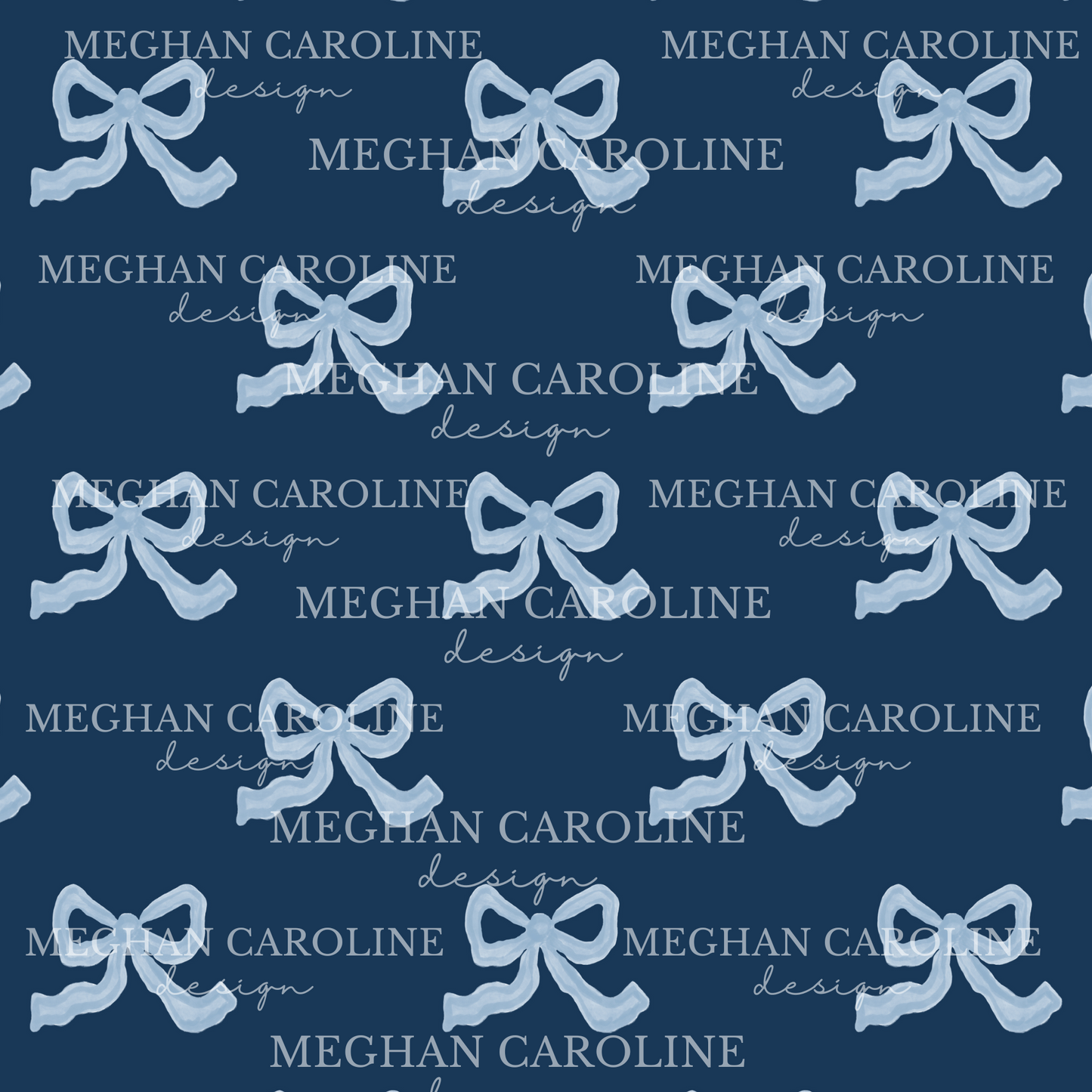 Blue Bow - Navy