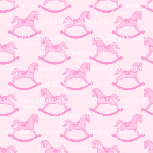 Pink Rocking Horse - Pink