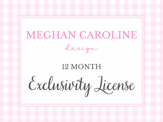 1 Year Exclusivity License - Per Pattern
