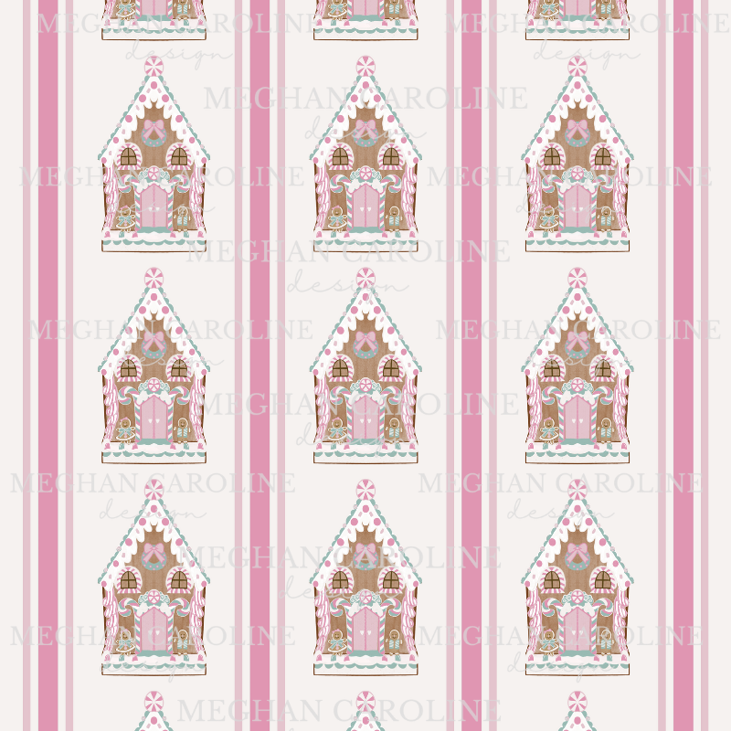 Gingerbread House - Pink