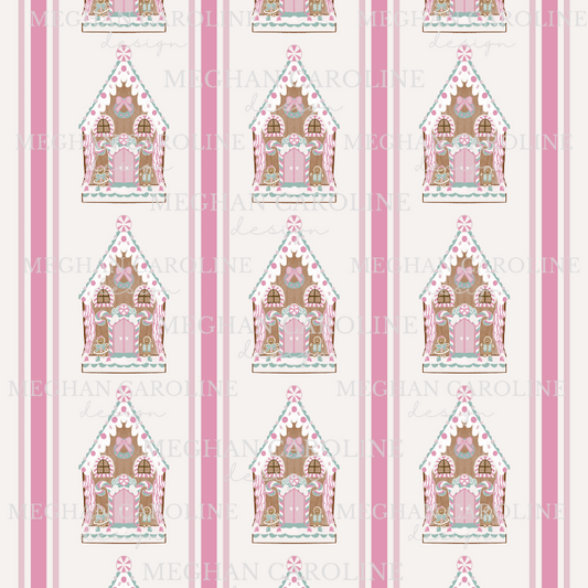 Gingerbread House - Pink