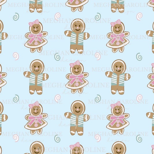 Gingerbread Cookies - Blue