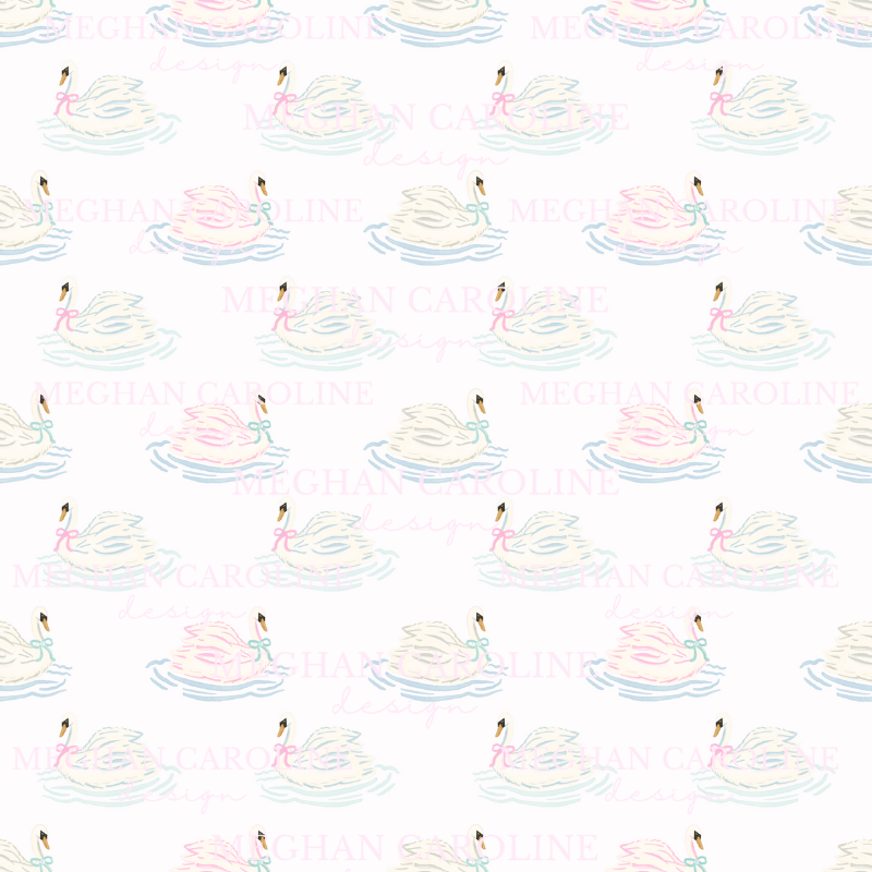 Swans Swim Elegantly