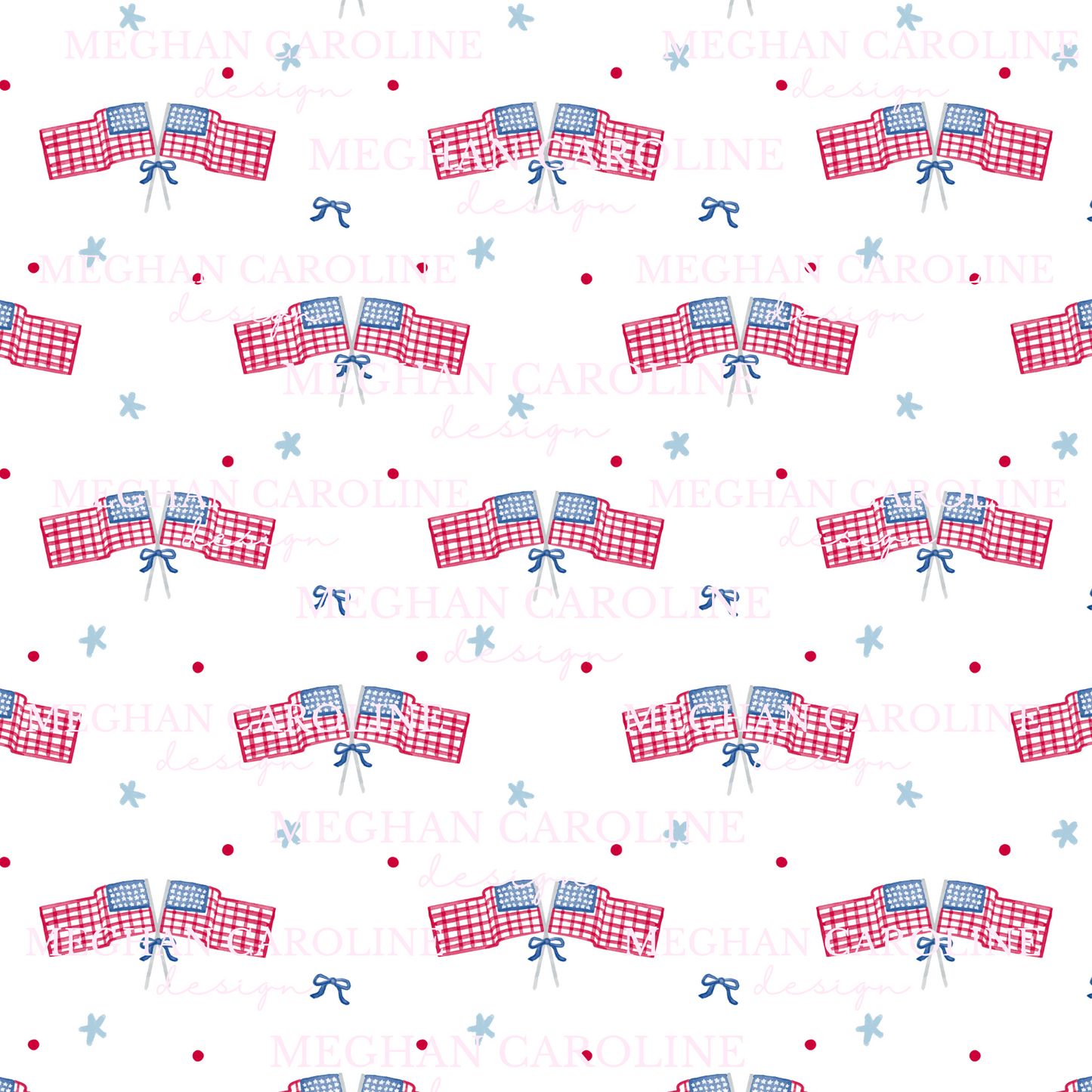 American Flag - White